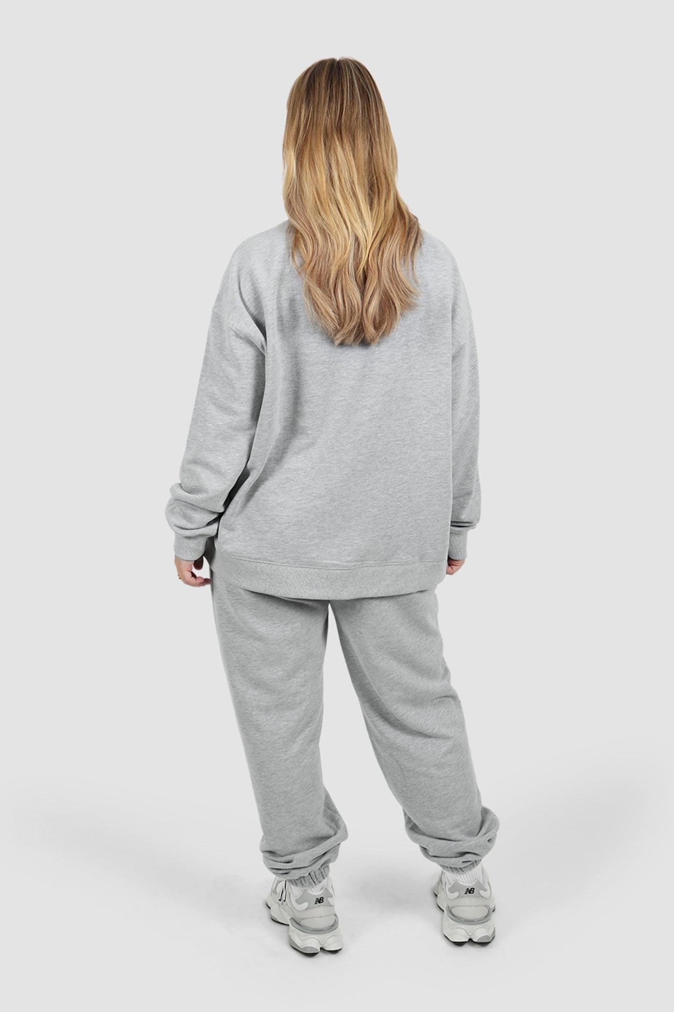 FAYT LOGO CREW NECK SWEATER GREY MARLE - Fayt The Label