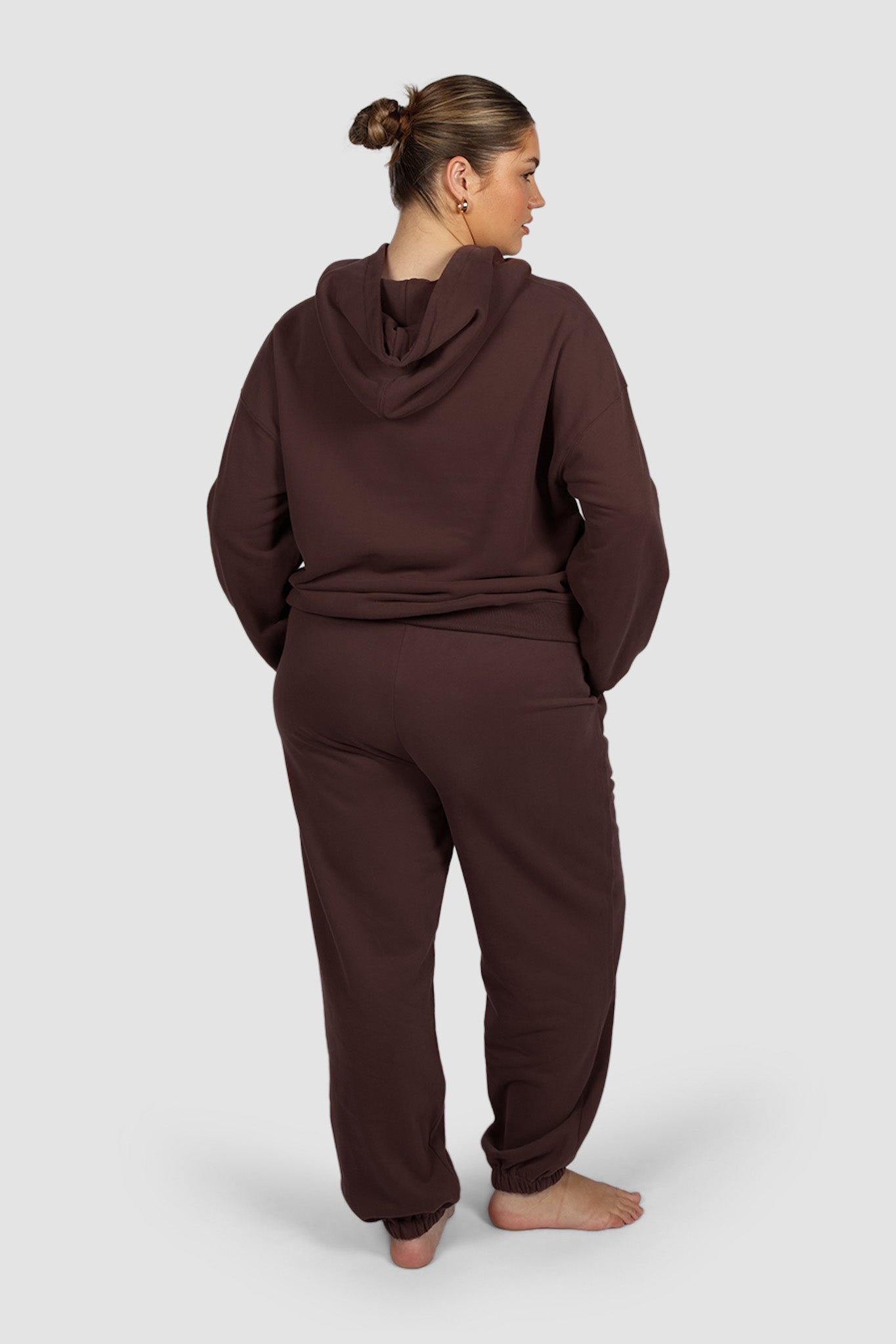 FAYT LOGO CUFF SWEATPANT CHOCOLATE - Fayt The Label