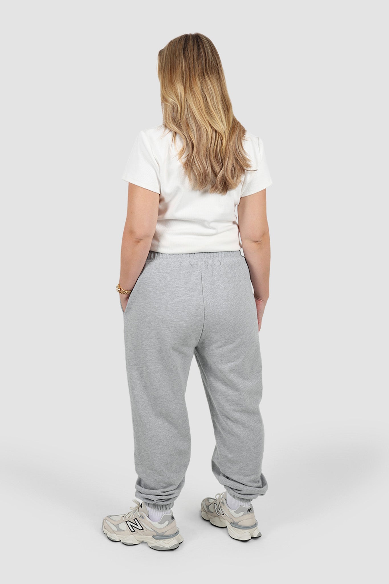 FAYT LOGO CUFF SWEATPANT GREY MARLE - Fayt The Label