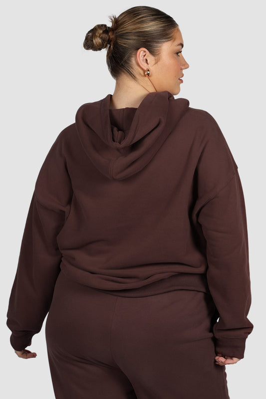 FAYT LOGO HOODIE CHOCOLATE - Fayt The Label