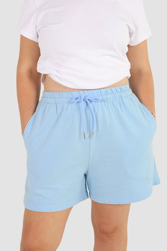 FAYT LOGO SWEAT SHORT BLUE - Fayt The Label