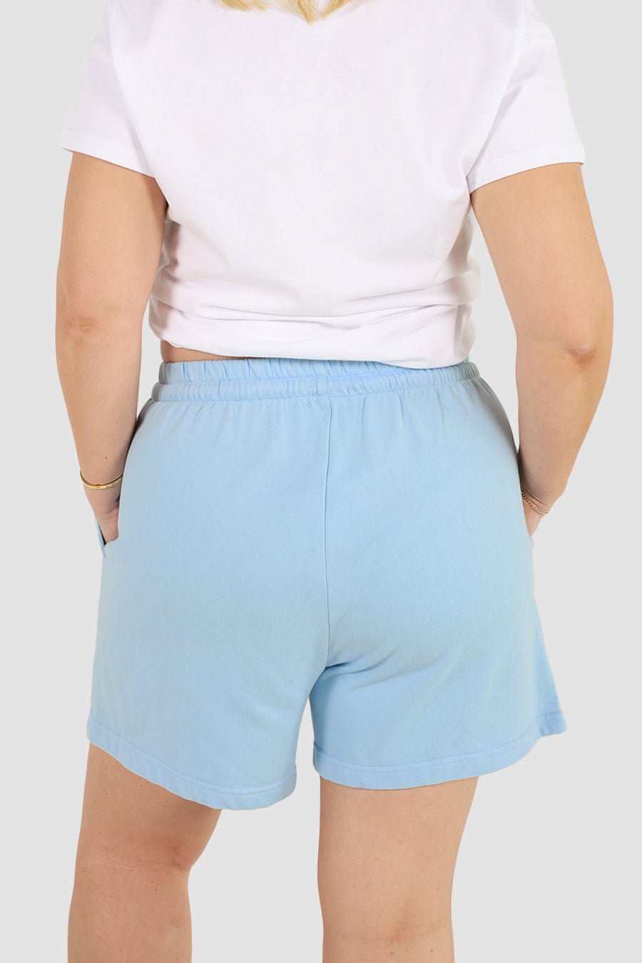 FAYT LOGO SWEAT SHORT BLUE - Fayt The Label