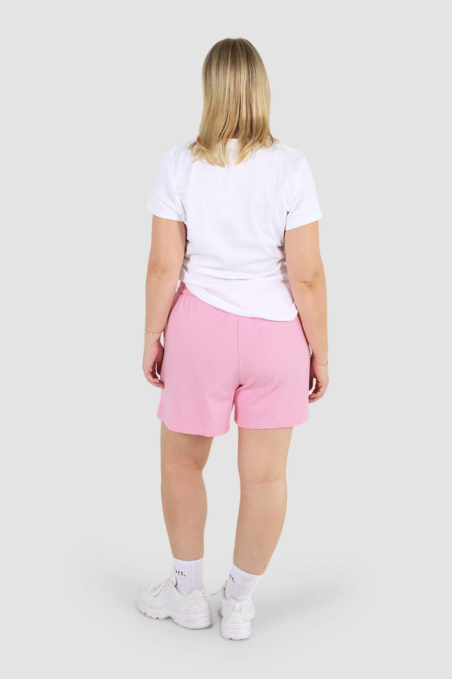 FAYT LOGO SWEAT SHORT PINK - Fayt The Label