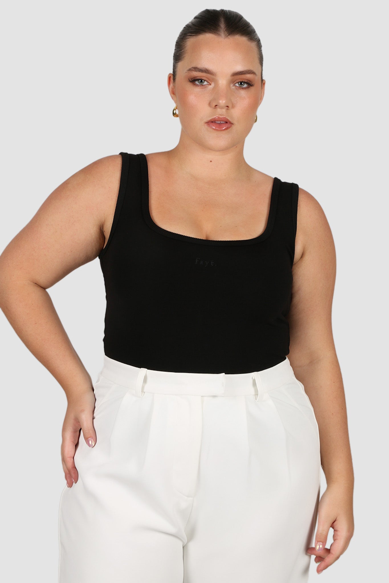 FAYT LOGO TANK BLACKOUT - Fayt The Label