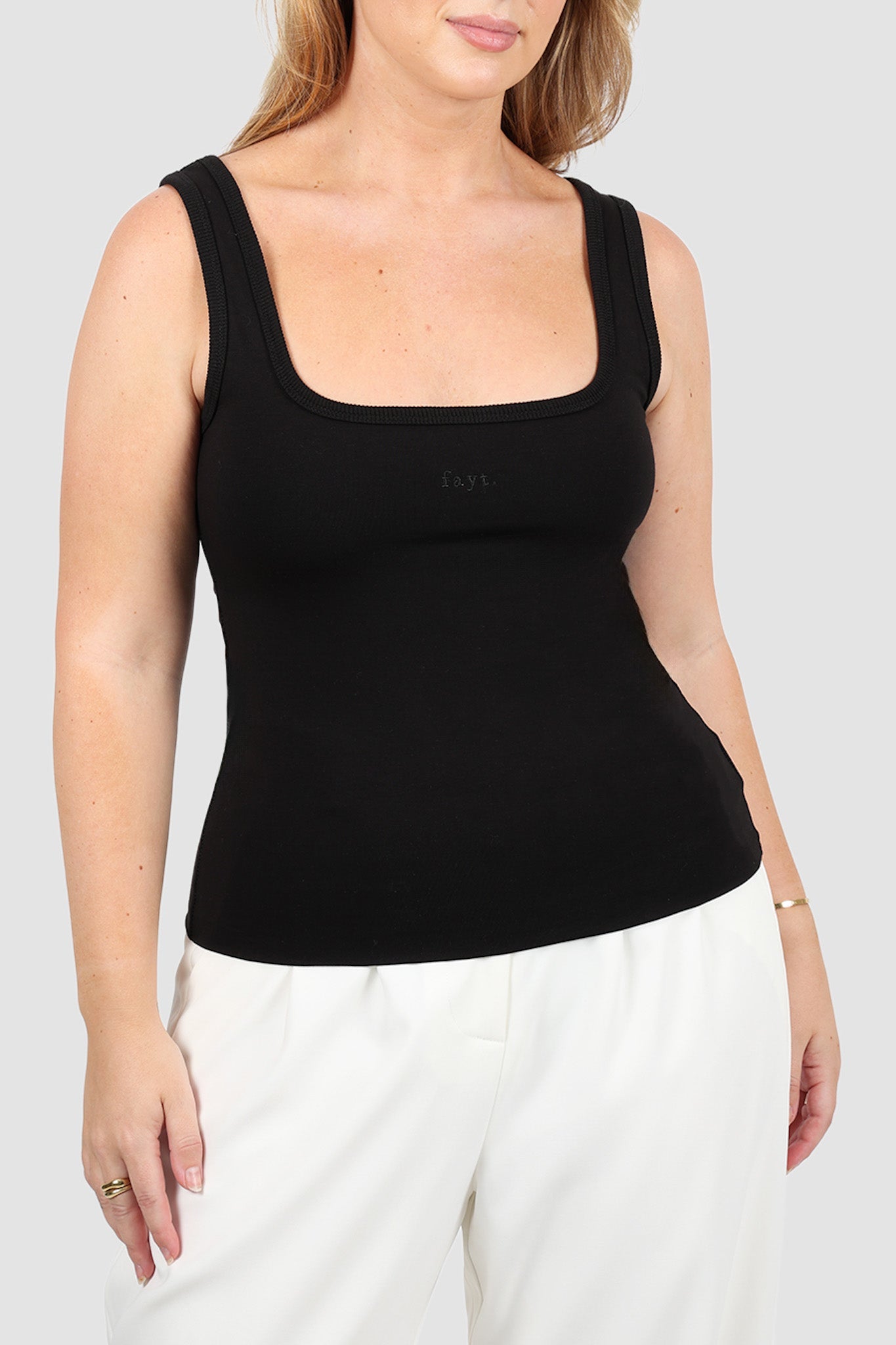 FAYT LOGO TANK BLACKOUT - Fayt The Label