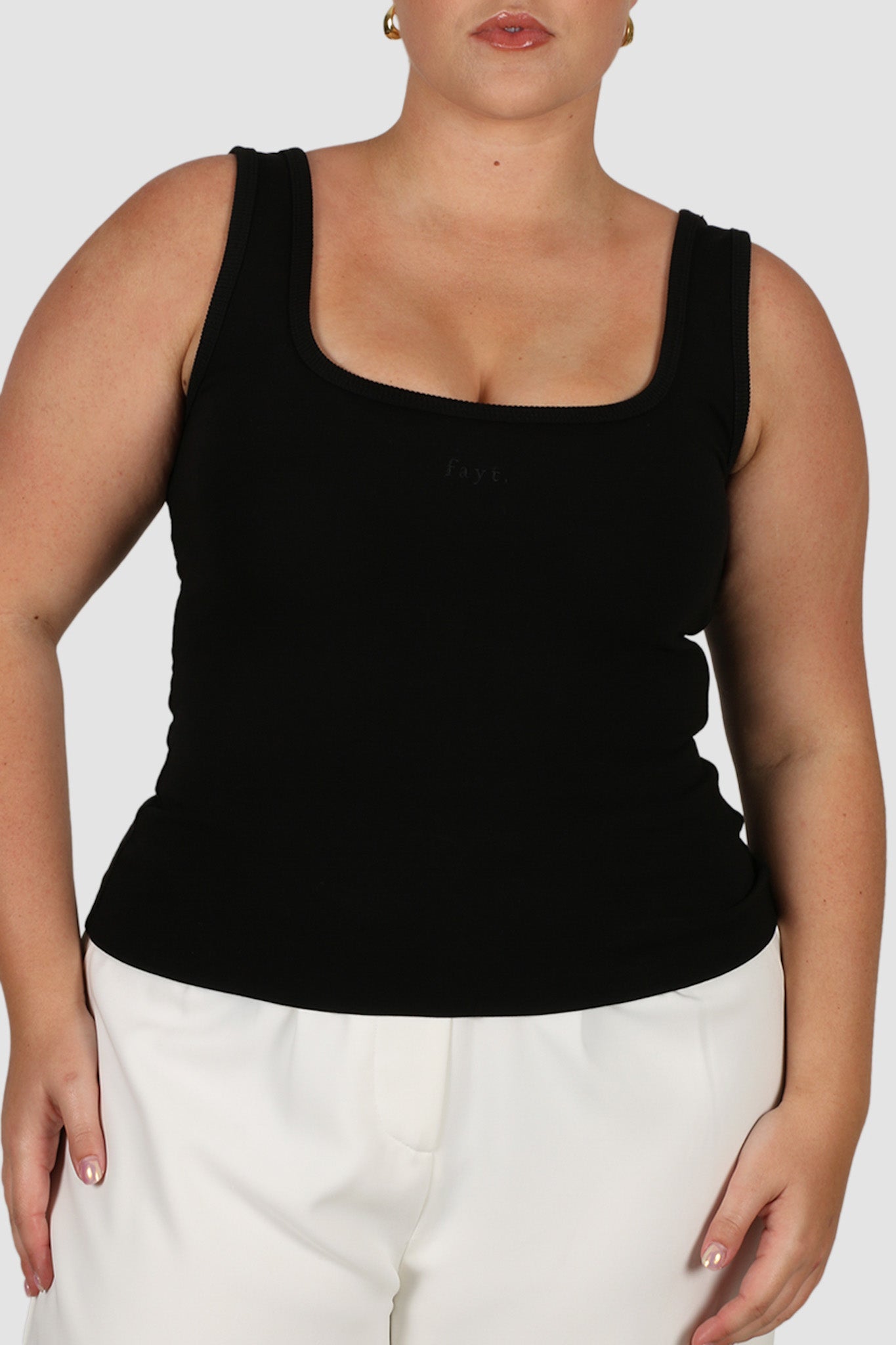 FAYT LOGO TANK BLACKOUT - Fayt The Label