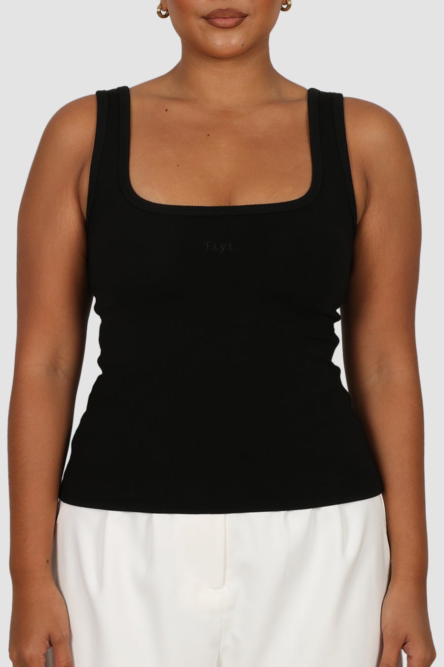 FAYT LOGO TANK BLACKOUT - Fayt The Label