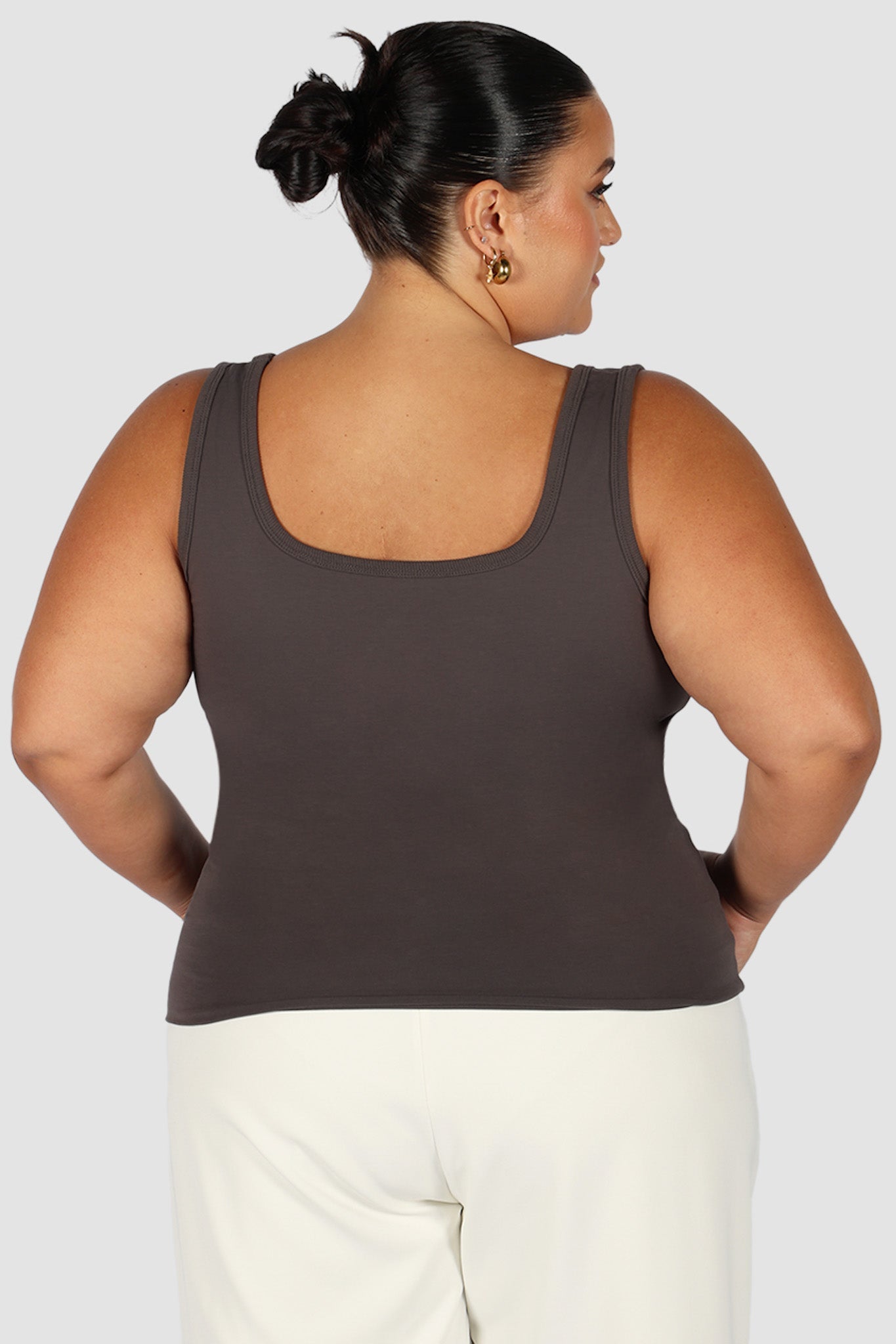 FAYT LOGO TANK CHARCOAL - Fayt The Label