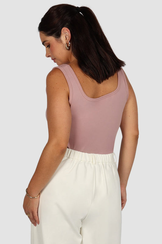 FAYT LOGO TANK DUSTY PINK - Fayt The Label