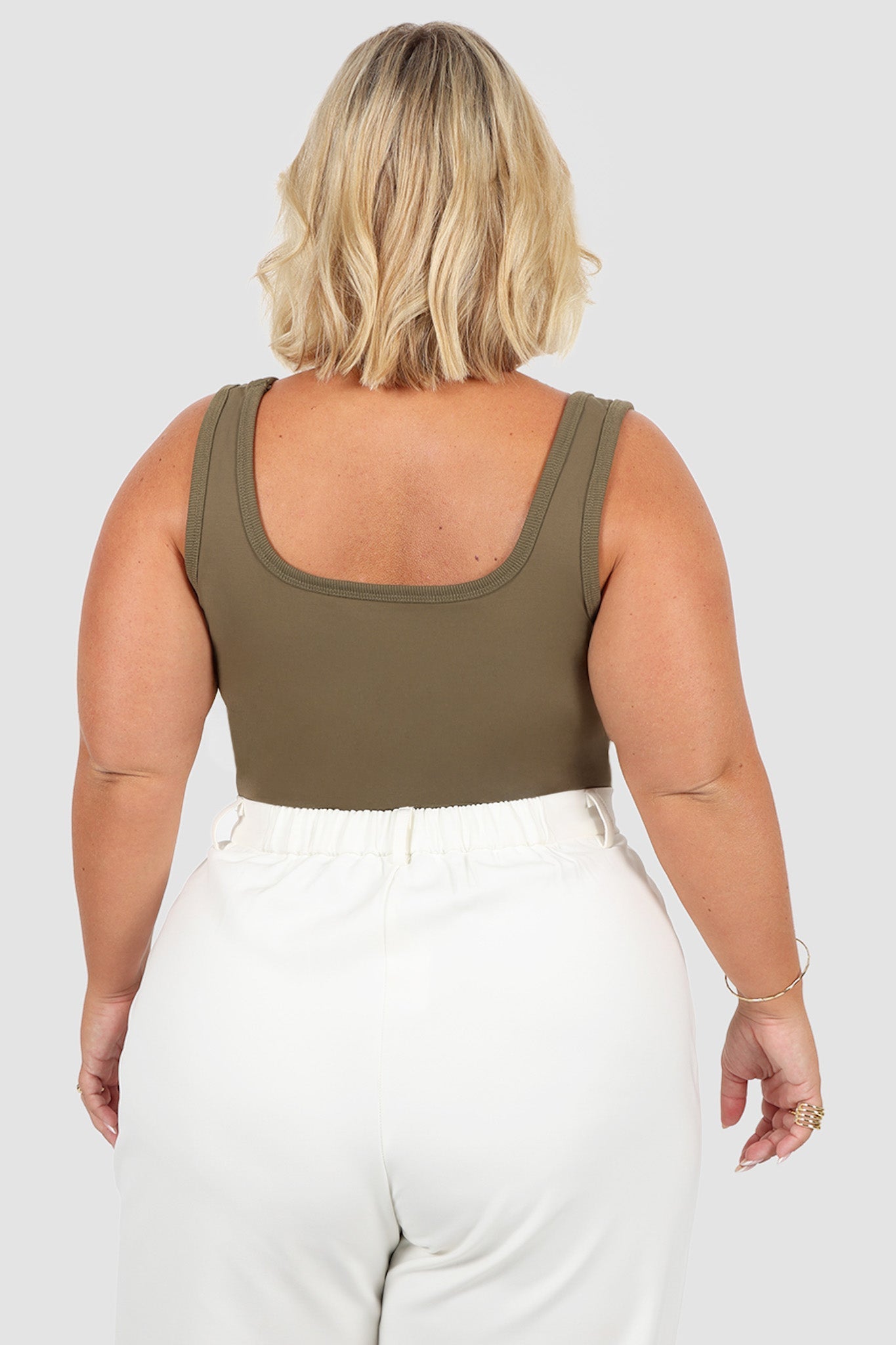 FAYT LOGO TANK OLIVE - Fayt The Label