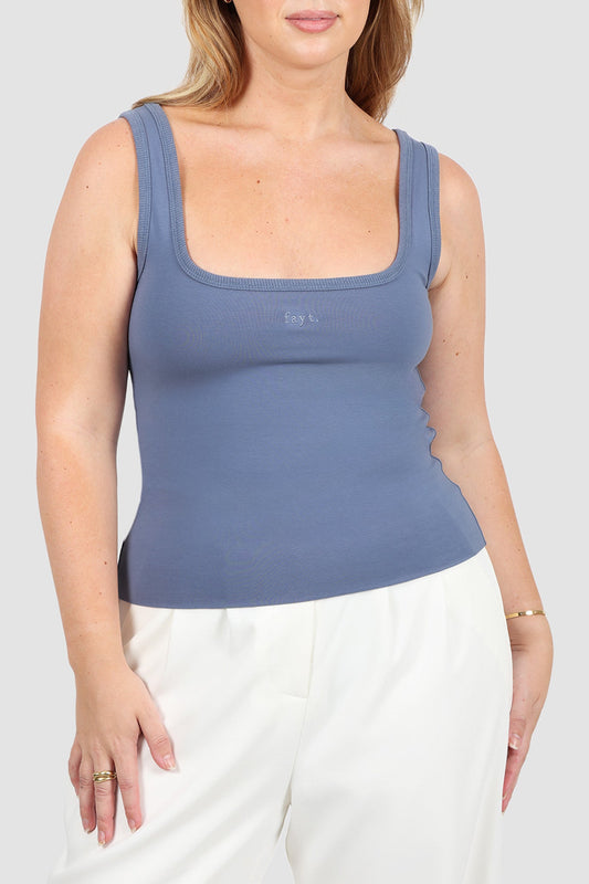 FAYT LOGO TANK STEEL - Fayt The Label