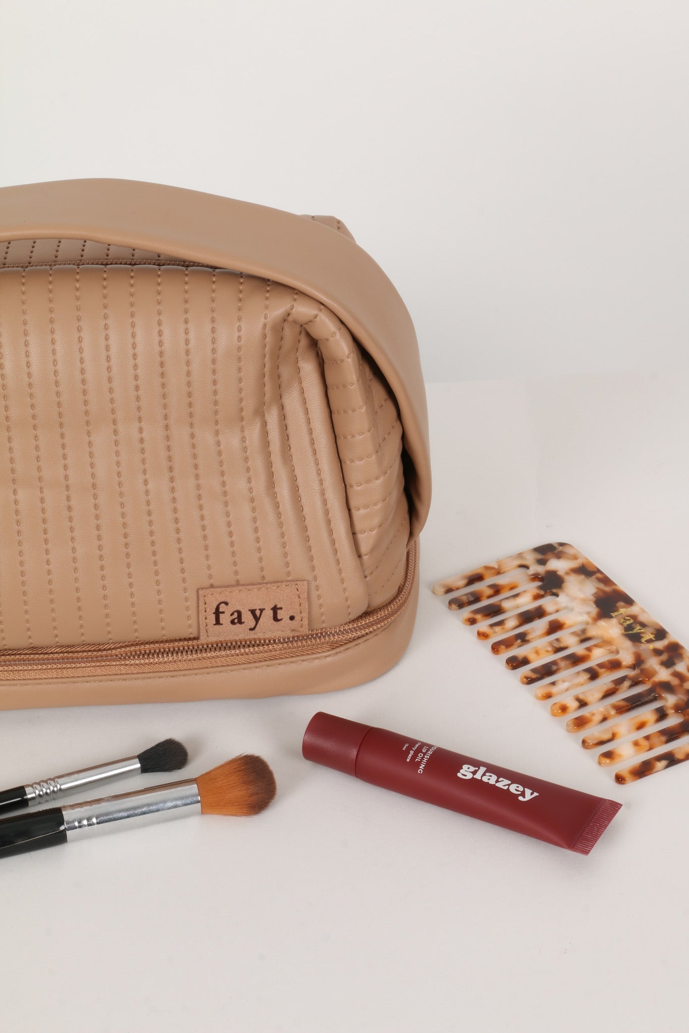 FAYT MAKEUP BAG COFFEE - Fayt The Label