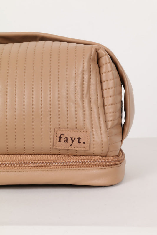 FAYT MAKEUP BAG COFFEE - Fayt The Label
