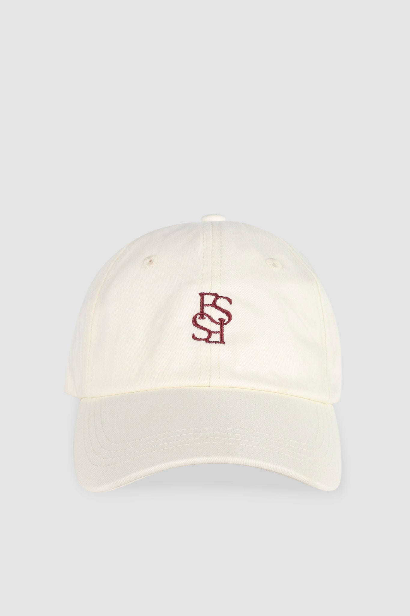 FAYT SOCIETY CAP CREAM/BURGUNDY - Fayt The Label