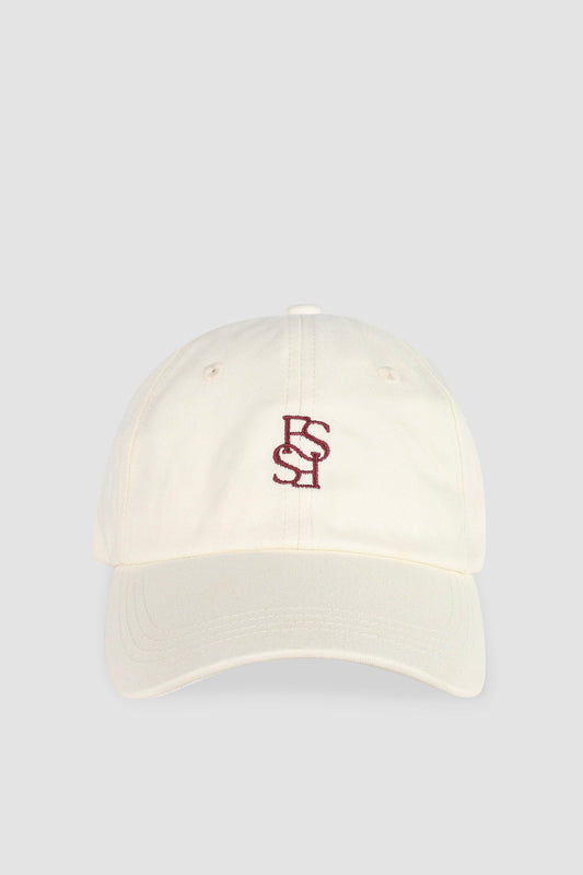 FAYT SOCIETY CAP CREAM/BURGUNDY - Fayt The Label