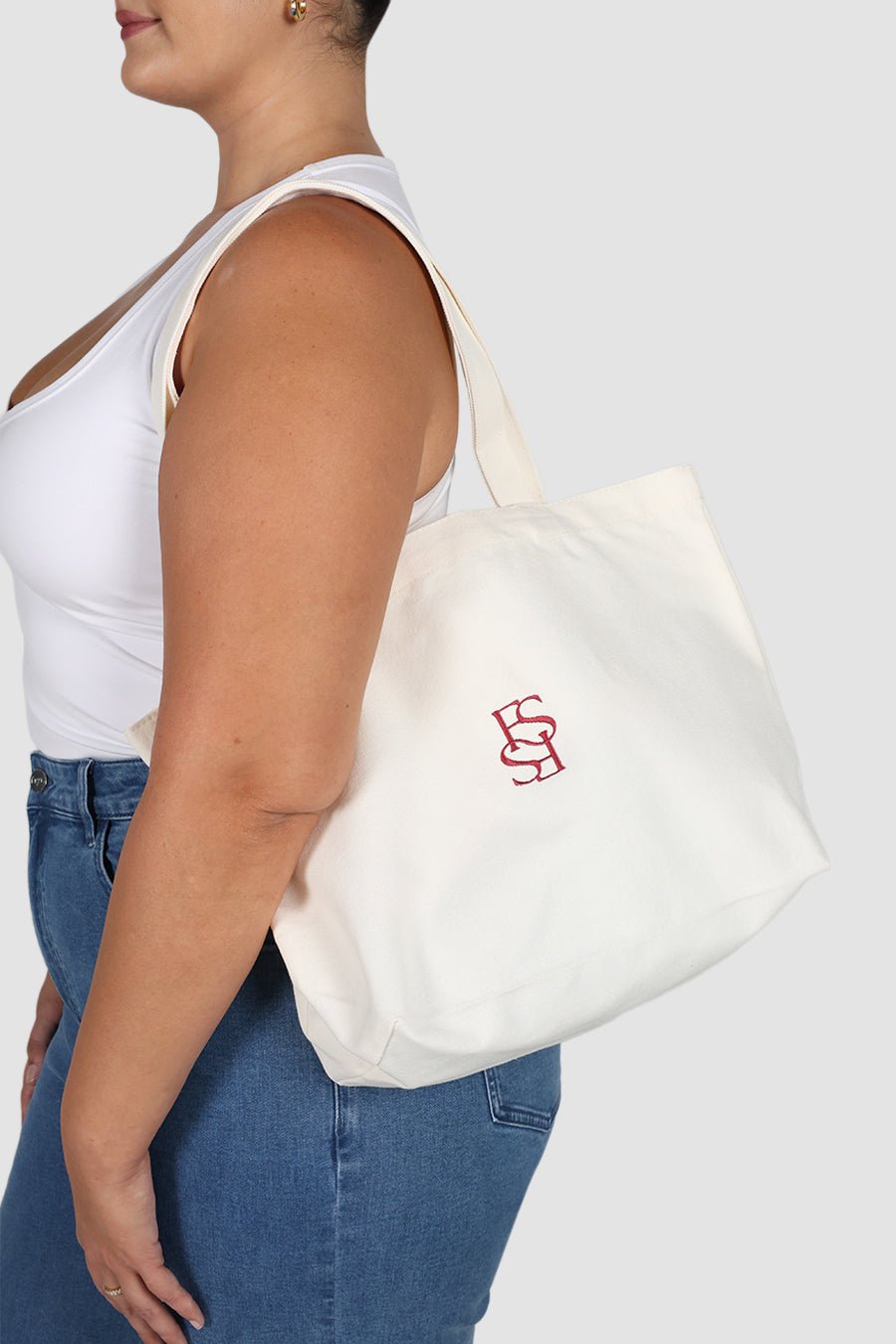 FAYT SOCIETY TOTE BAG CREAM/WINE - Fayt The Label