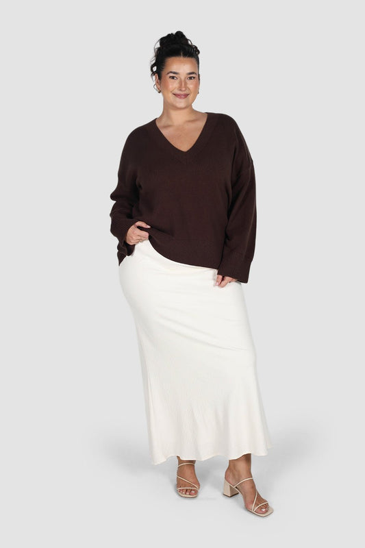 FINLEY KNIT CHOCOLATE - Fayt The Label