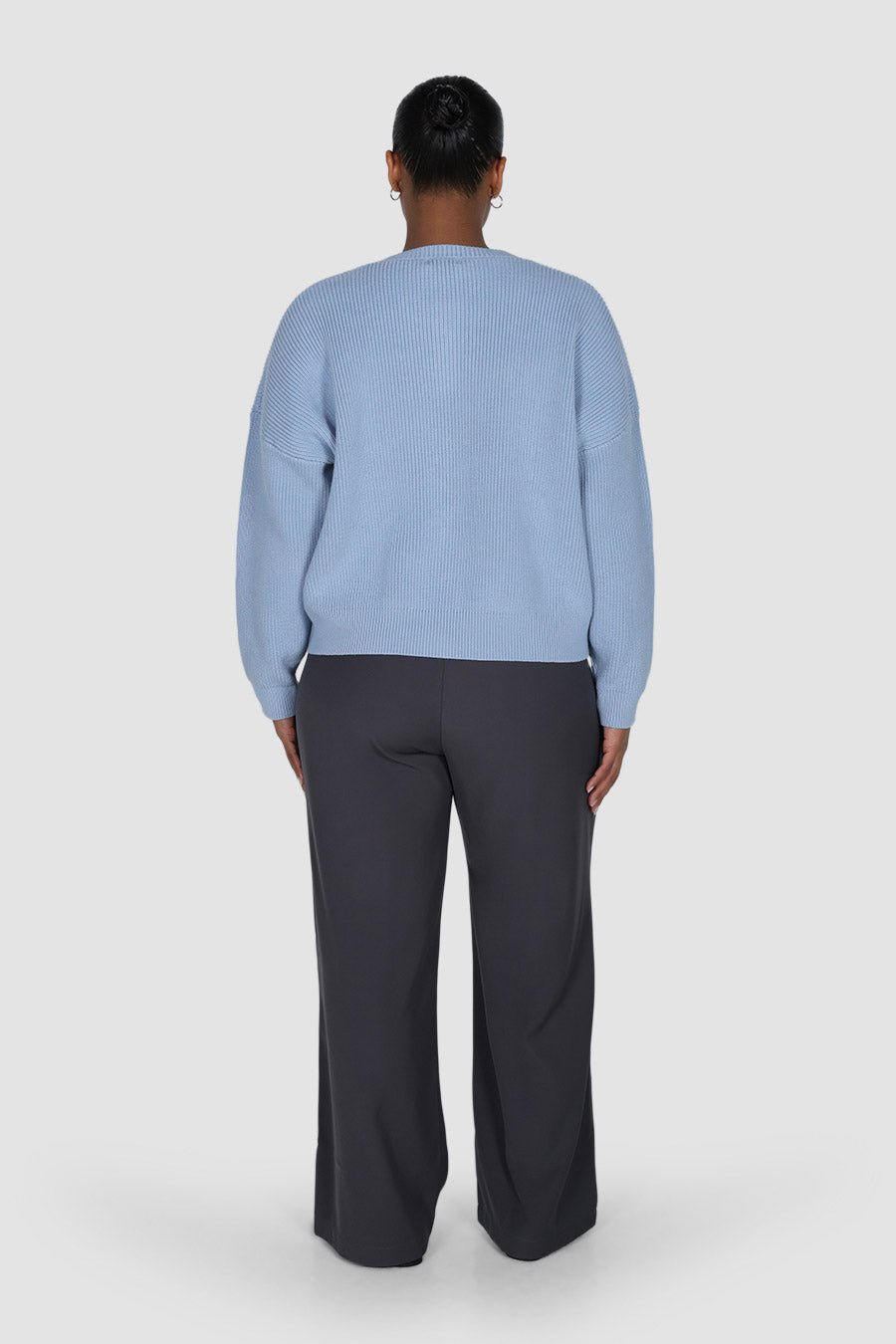 GENE ZIP CARDIGAN BLUE - Fayt The Label