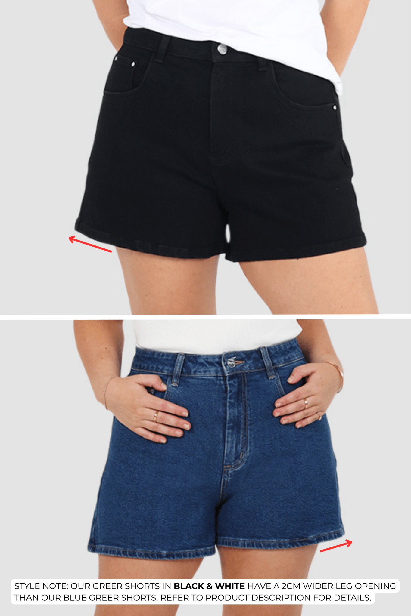 GREER DENIM SHORT BLACK - Fayt The Label