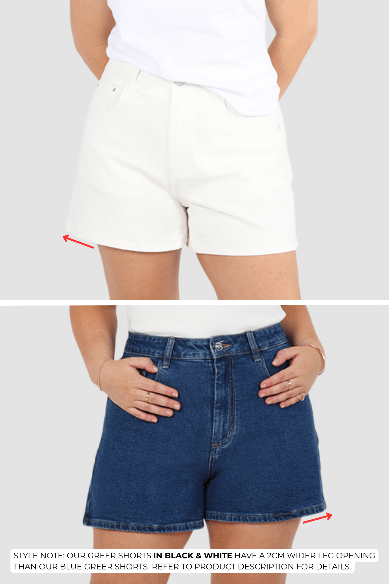 GREER DENIM SHORT WHITE - Fayt The Label