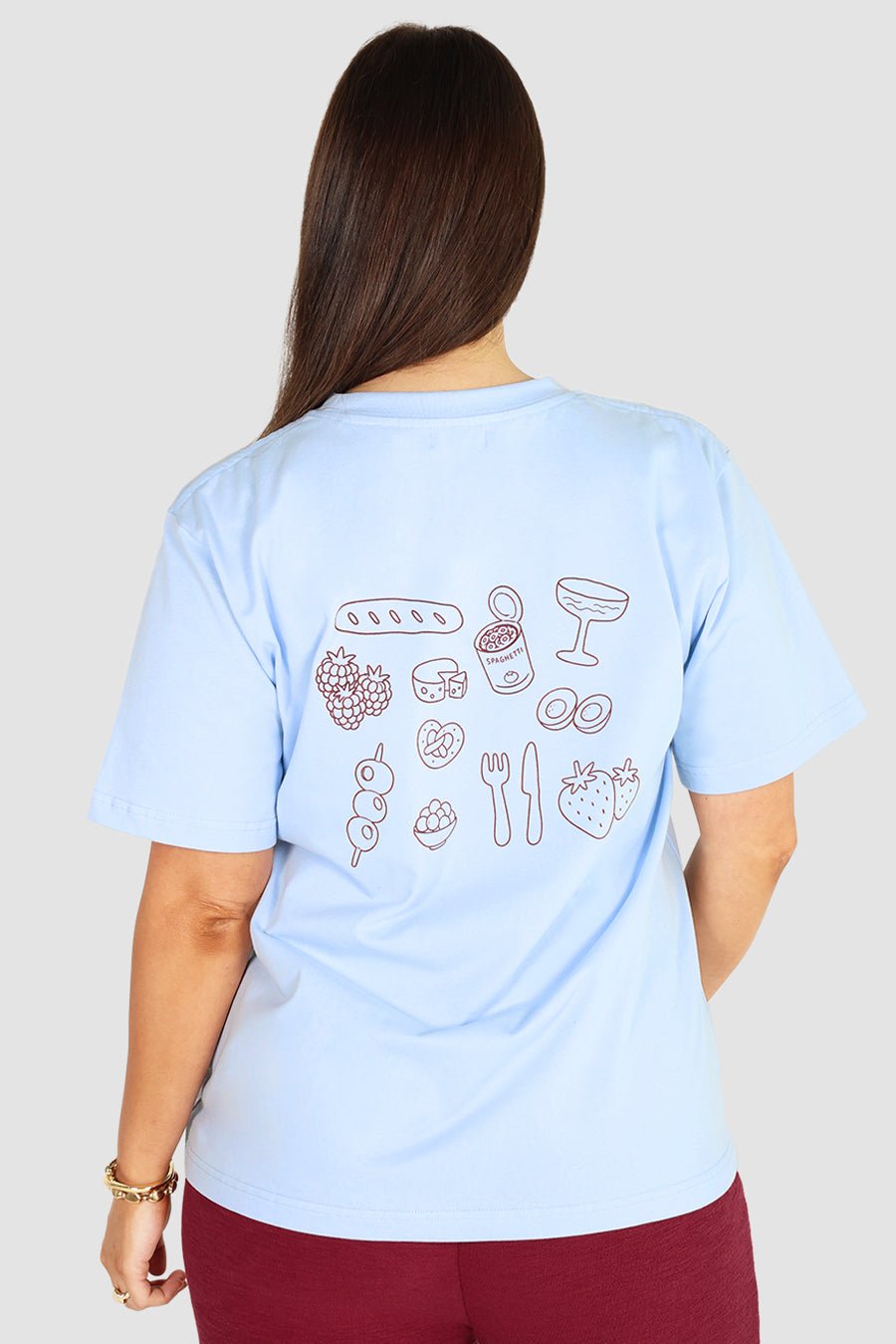 GRL DINNER SIGNATURE TEE SKY BLUE - Fayt The Label