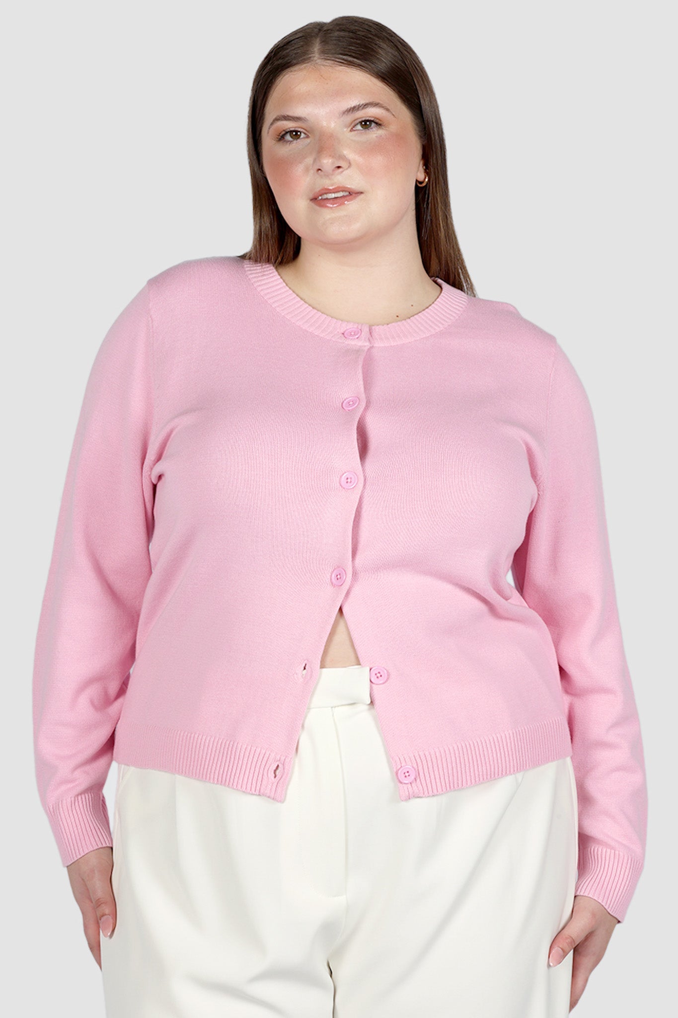 GWEN KNIT CARDIGAN SOFT PINK - Fayt The Label