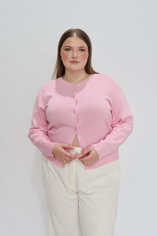 GWEN KNIT CARDIGAN SOFT PINK - Fayt The Label