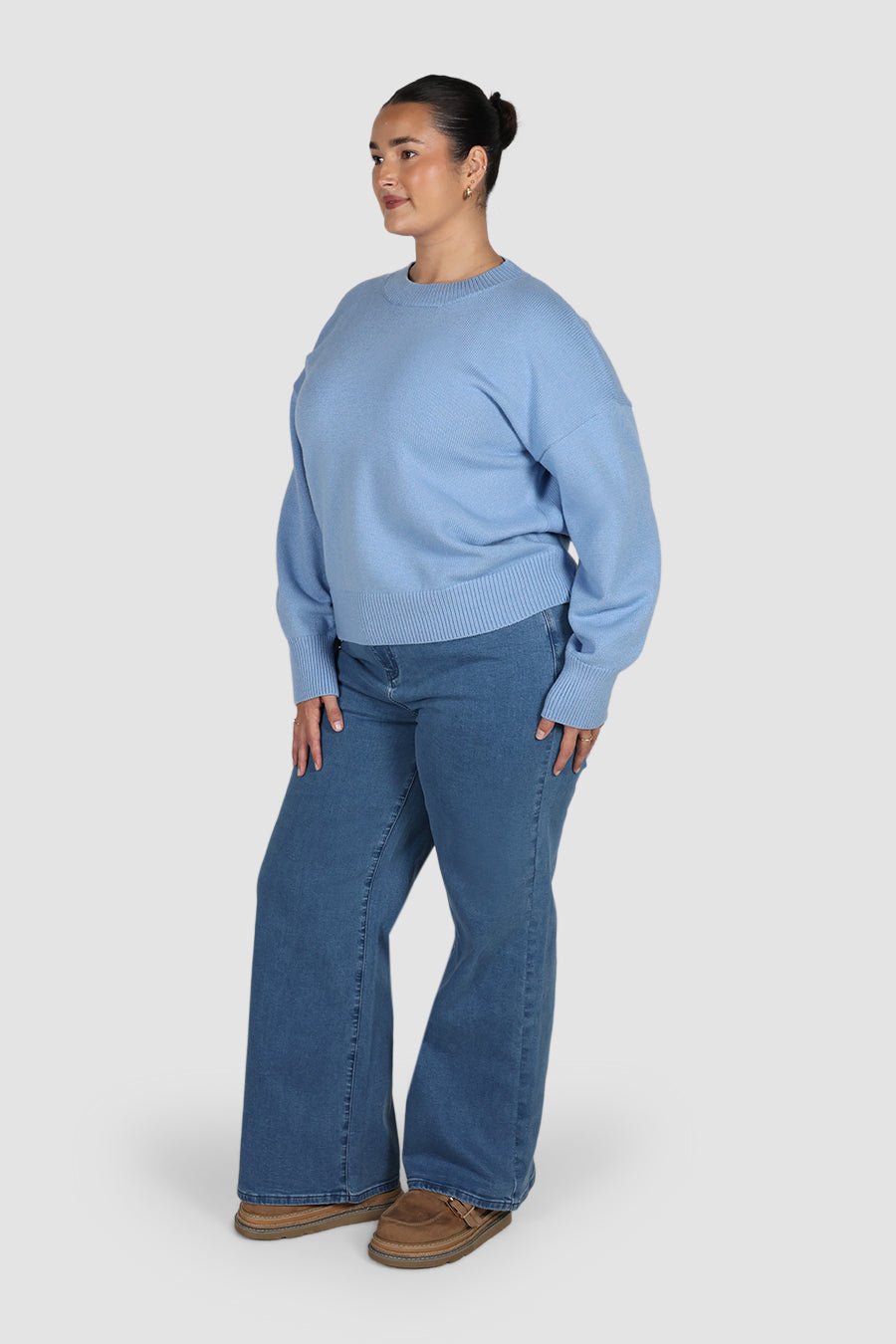 HARPER KNIT SOFT BLUE - Fayt The Label