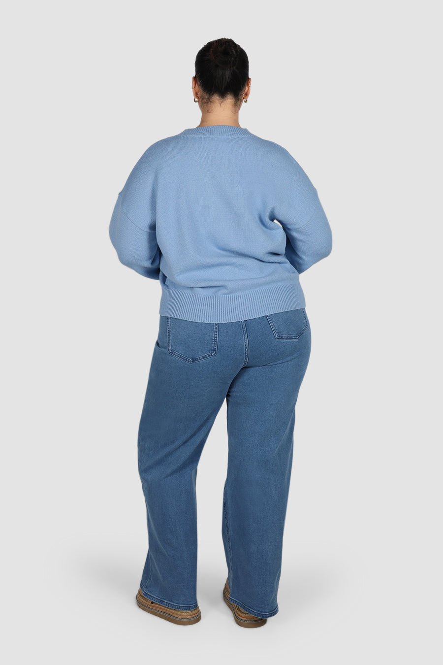HARPER KNIT SOFT BLUE - Fayt The Label