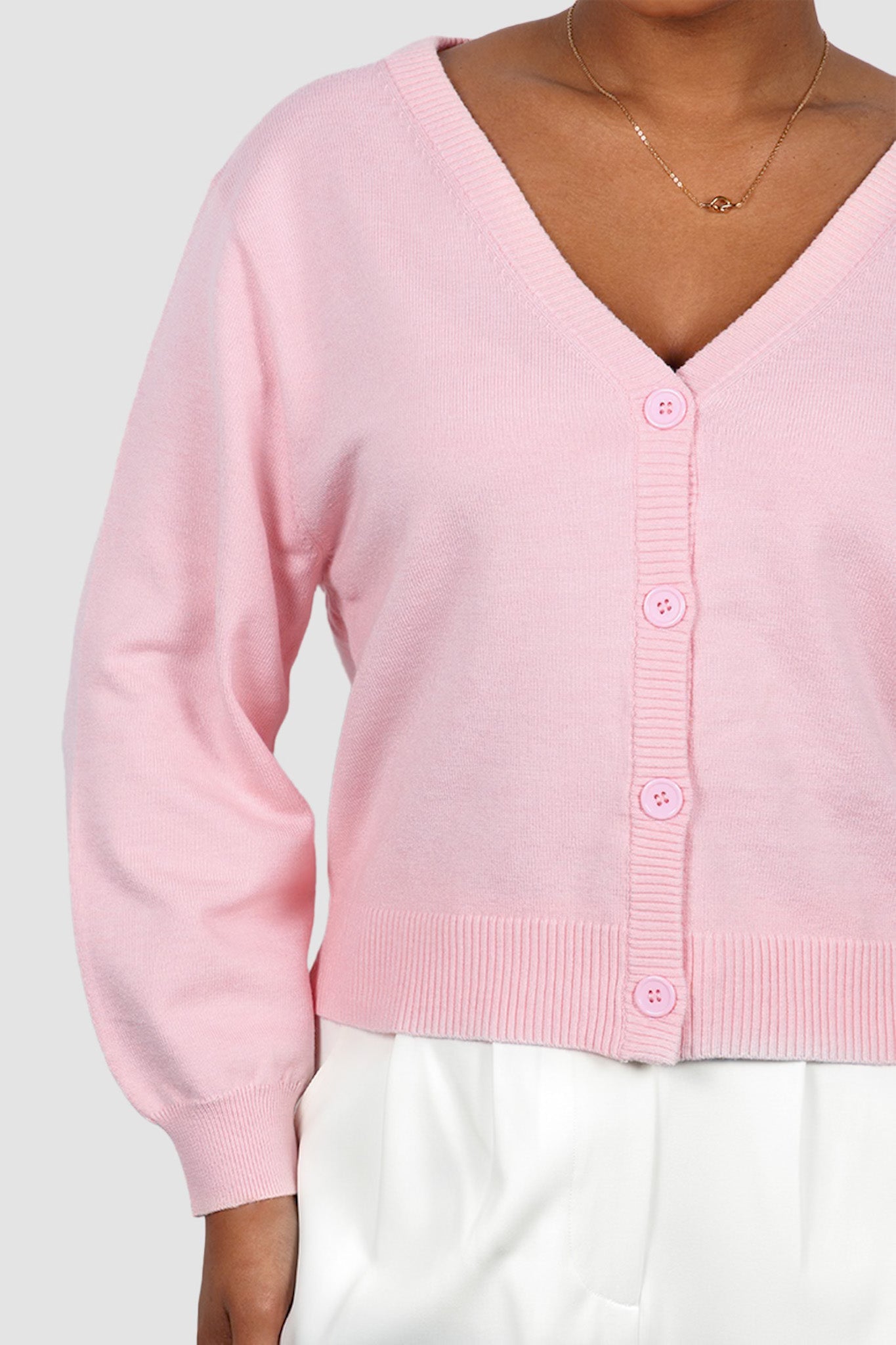 HARRIET CARDIGAN PINK - Fayt The Label