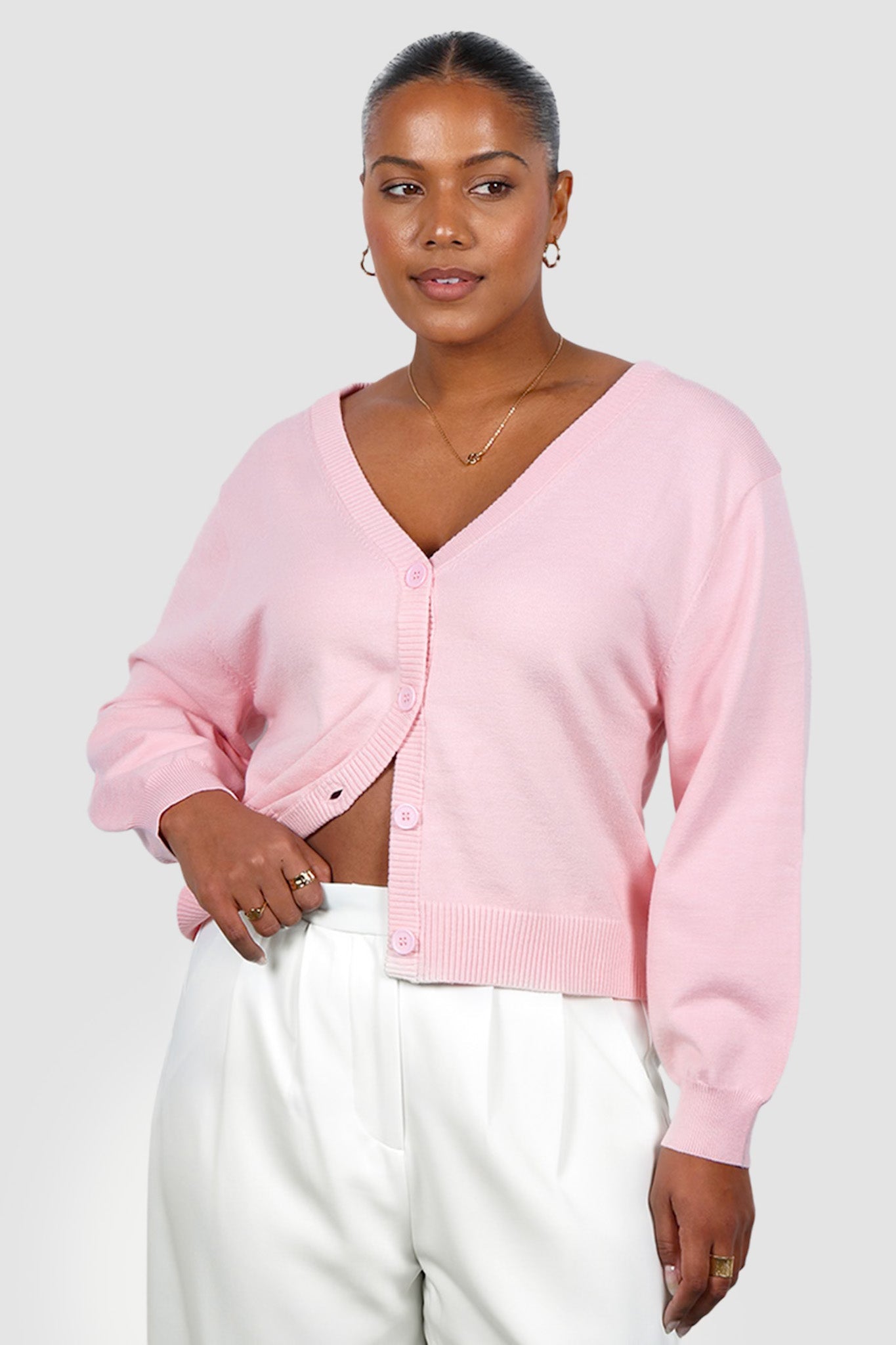 HARRIET CARDIGAN PINK - Fayt The Label