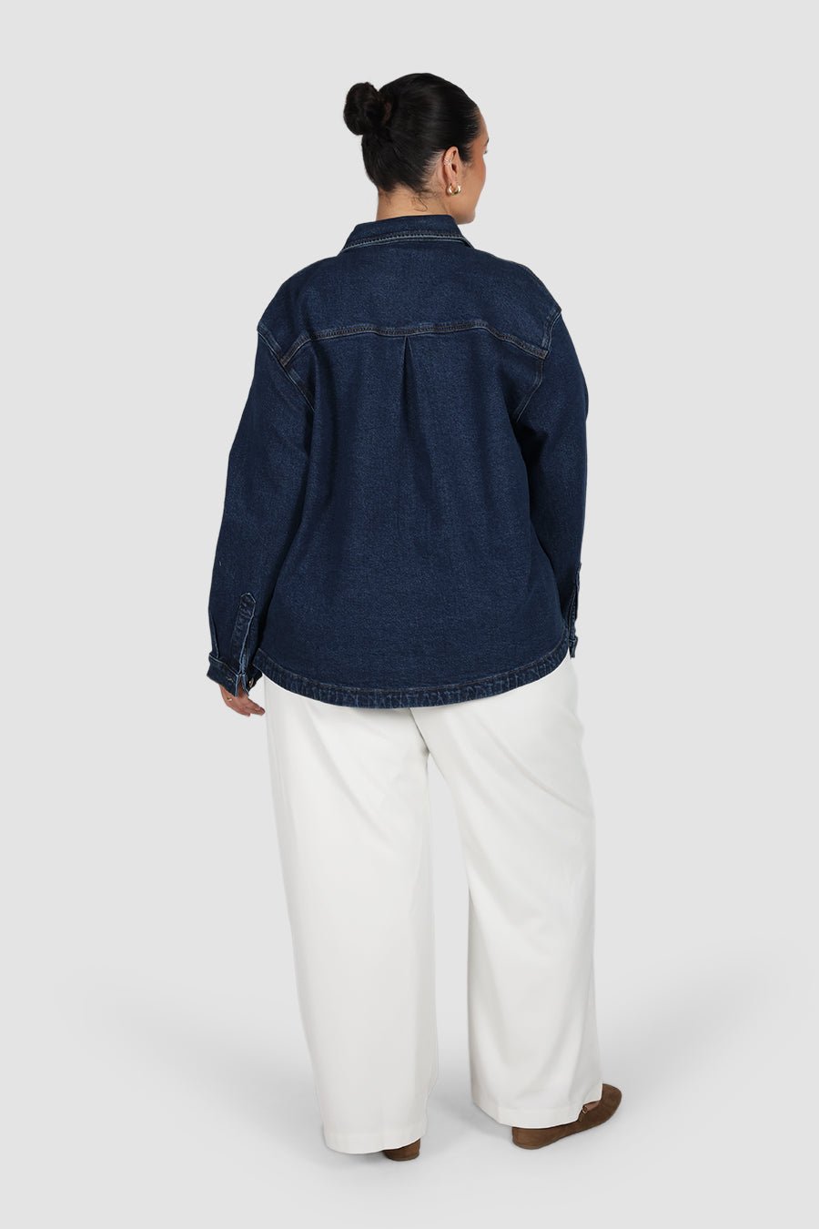 HARRINGTON DENIM JACKET DEEP BLUE - Fayt The Label