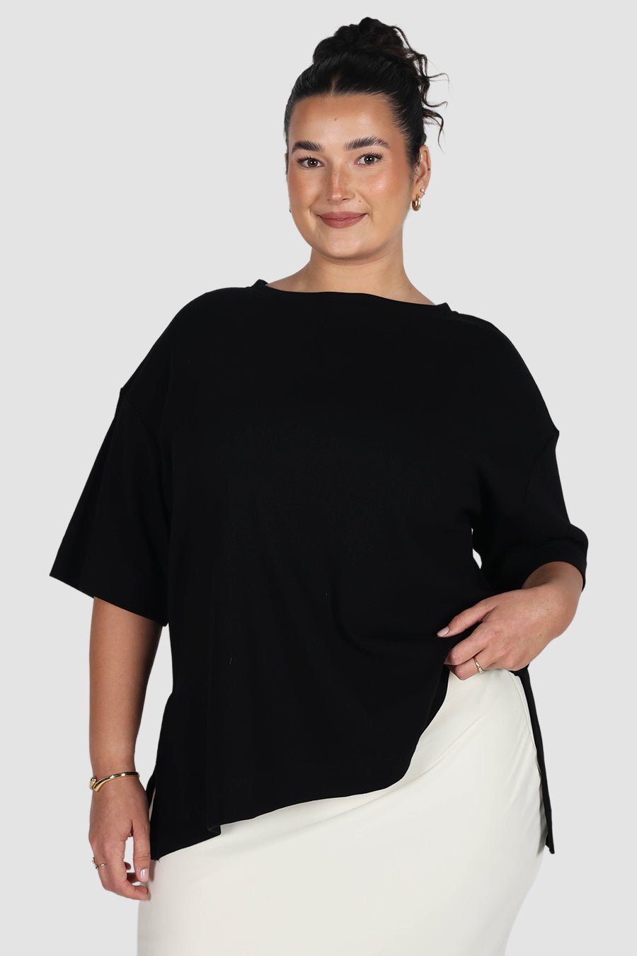 HAVEN OVERSIZED TEE BLACK - Fayt The Label