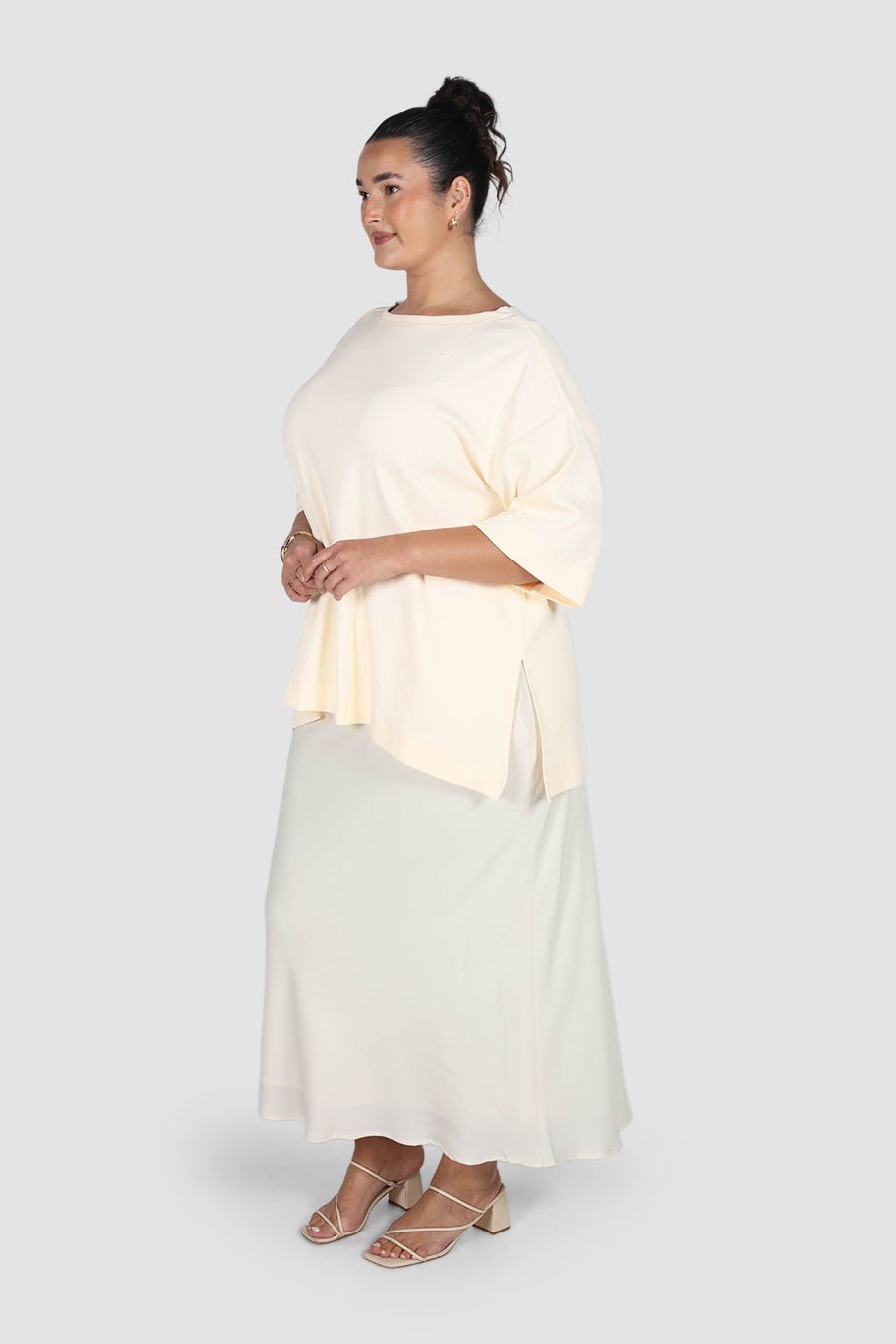 HAVEN OVERSIZED TEE MILK - Fayt The Label