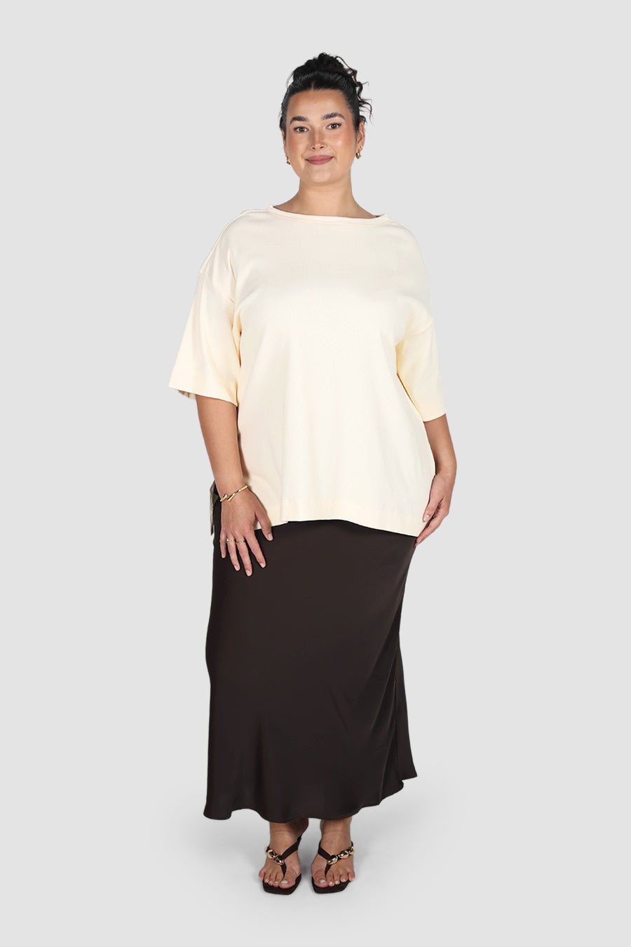 HAVEN OVERSIZED TEE MILK - Fayt The Label