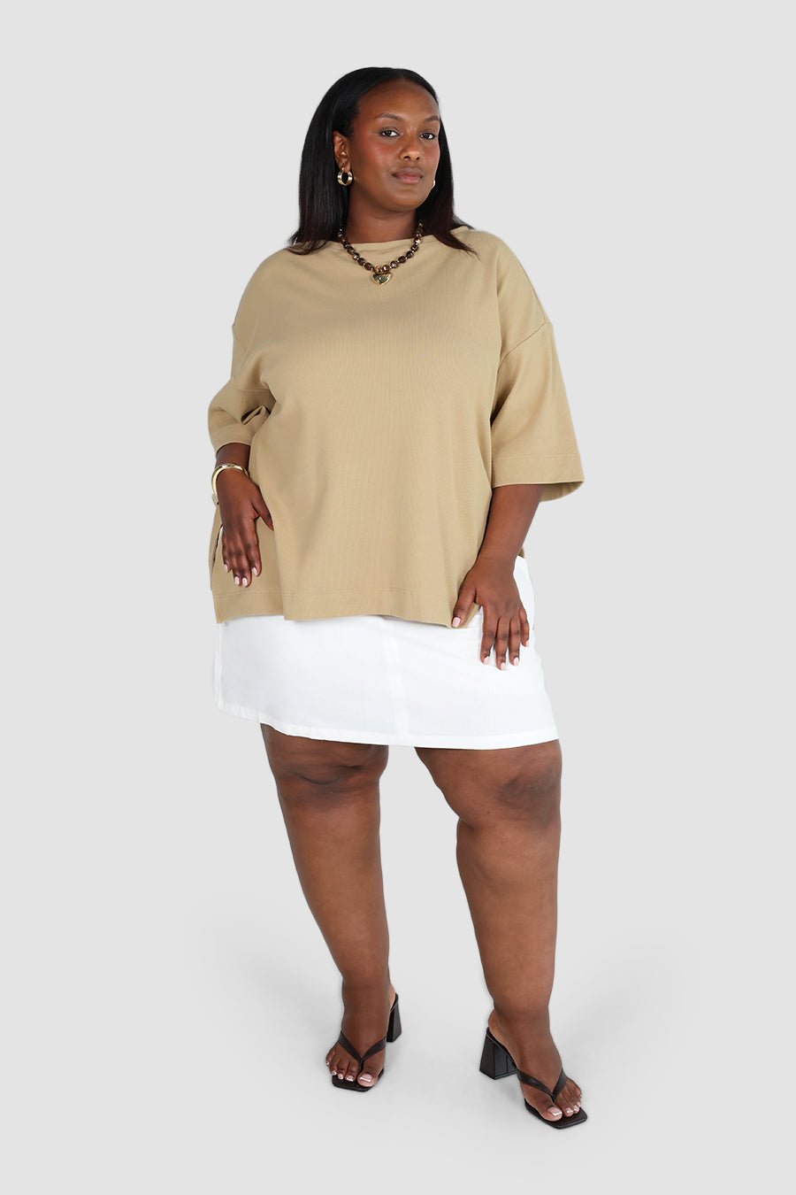 HAVEN OVERSIZED TEE NEUTRAL - Fayt The Label