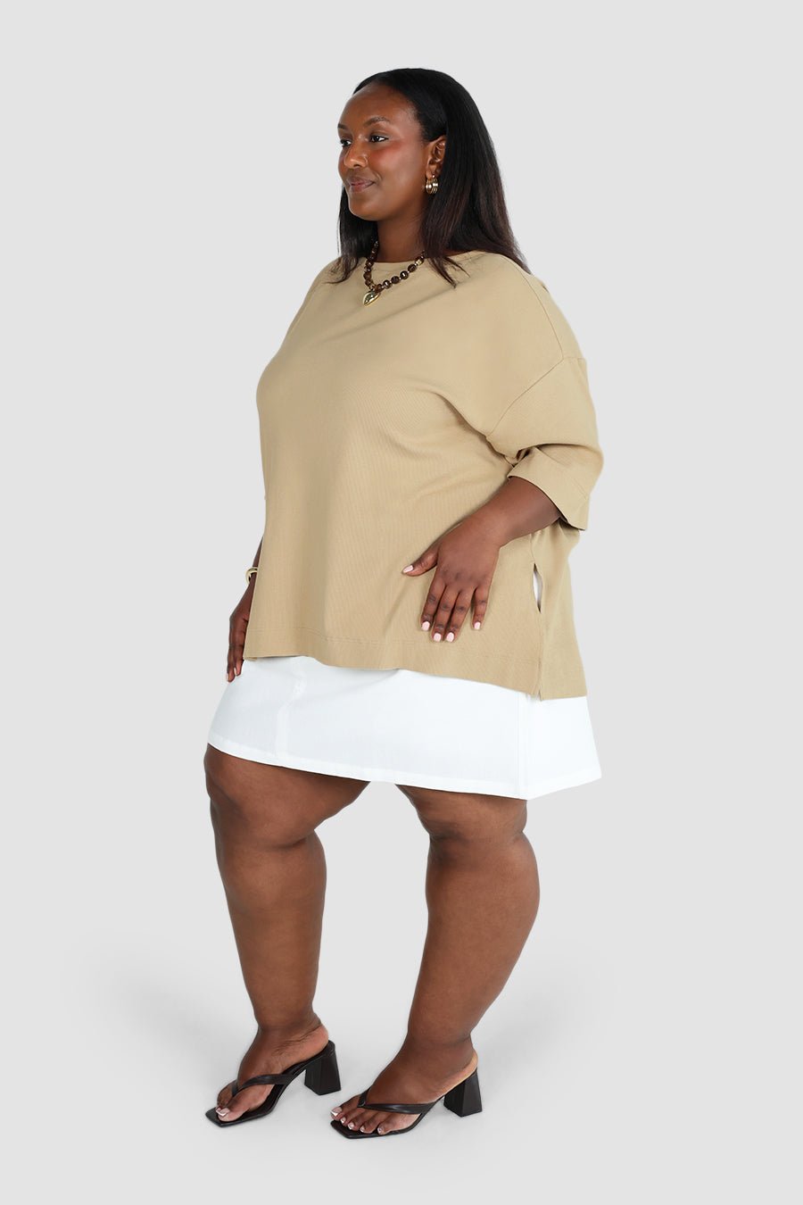 HAVEN OVERSIZED TEE NEUTRAL - Fayt The Label