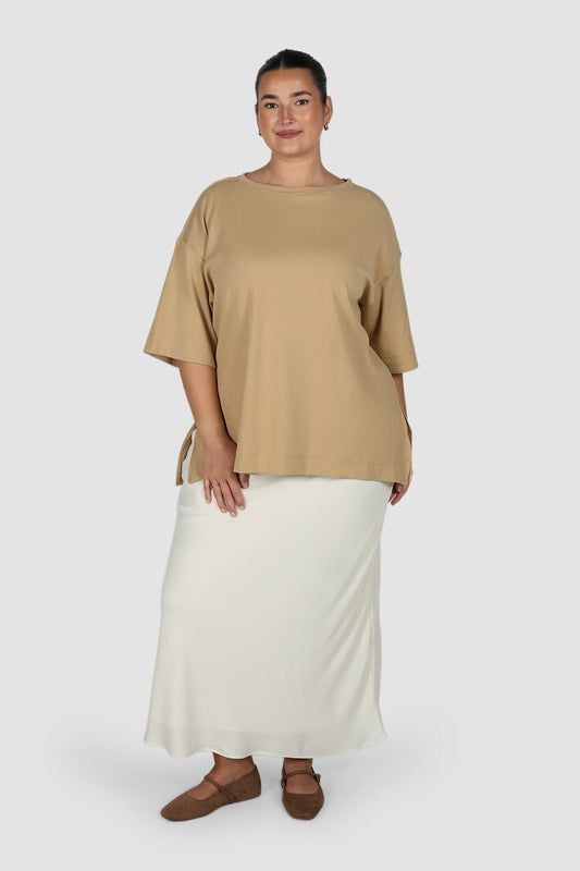 HAVEN OVERSIZED TEE NEUTRAL - Fayt The Label