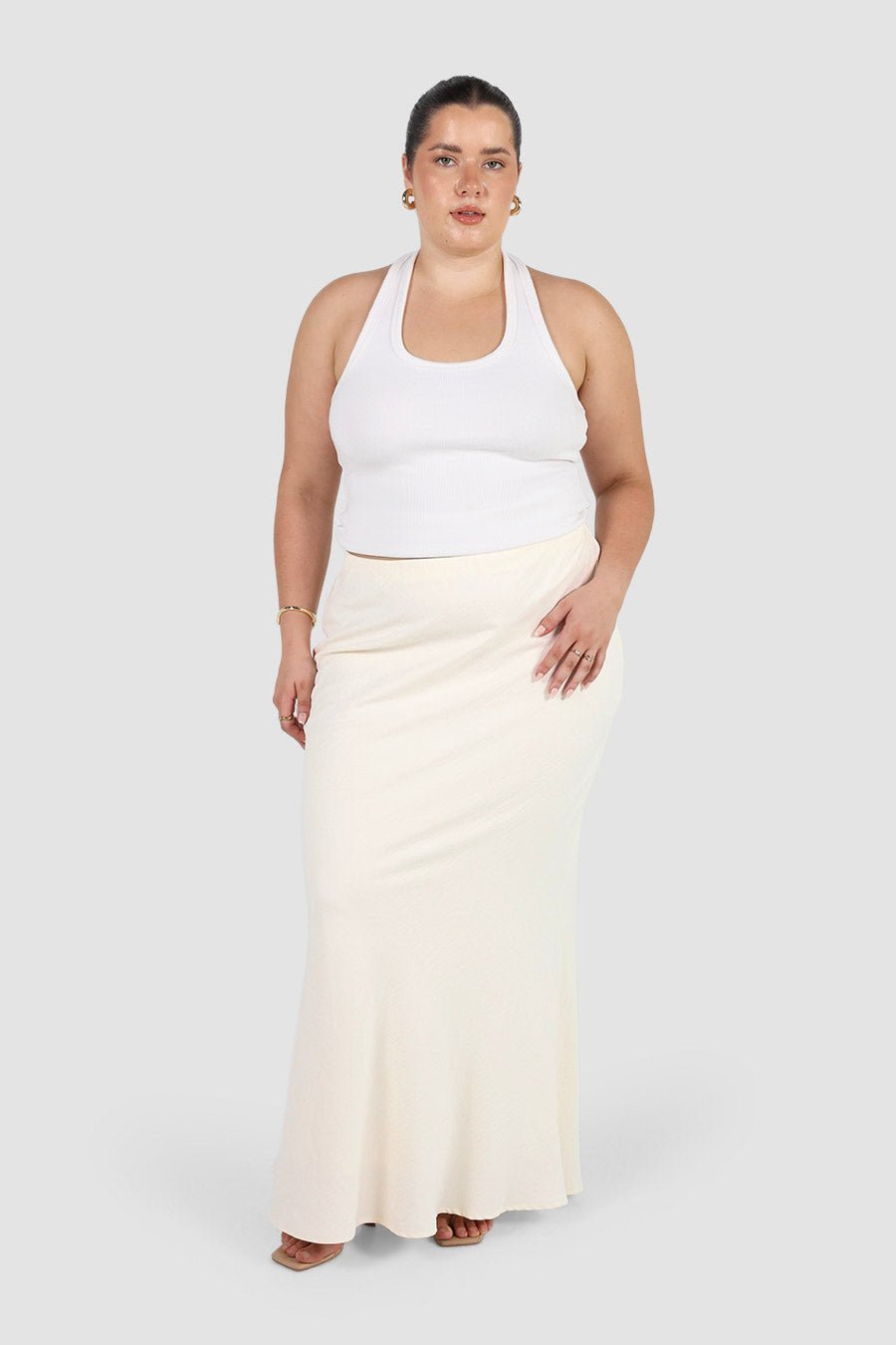 INDI SKIRT BUTTERCREAM - Fayt The Label