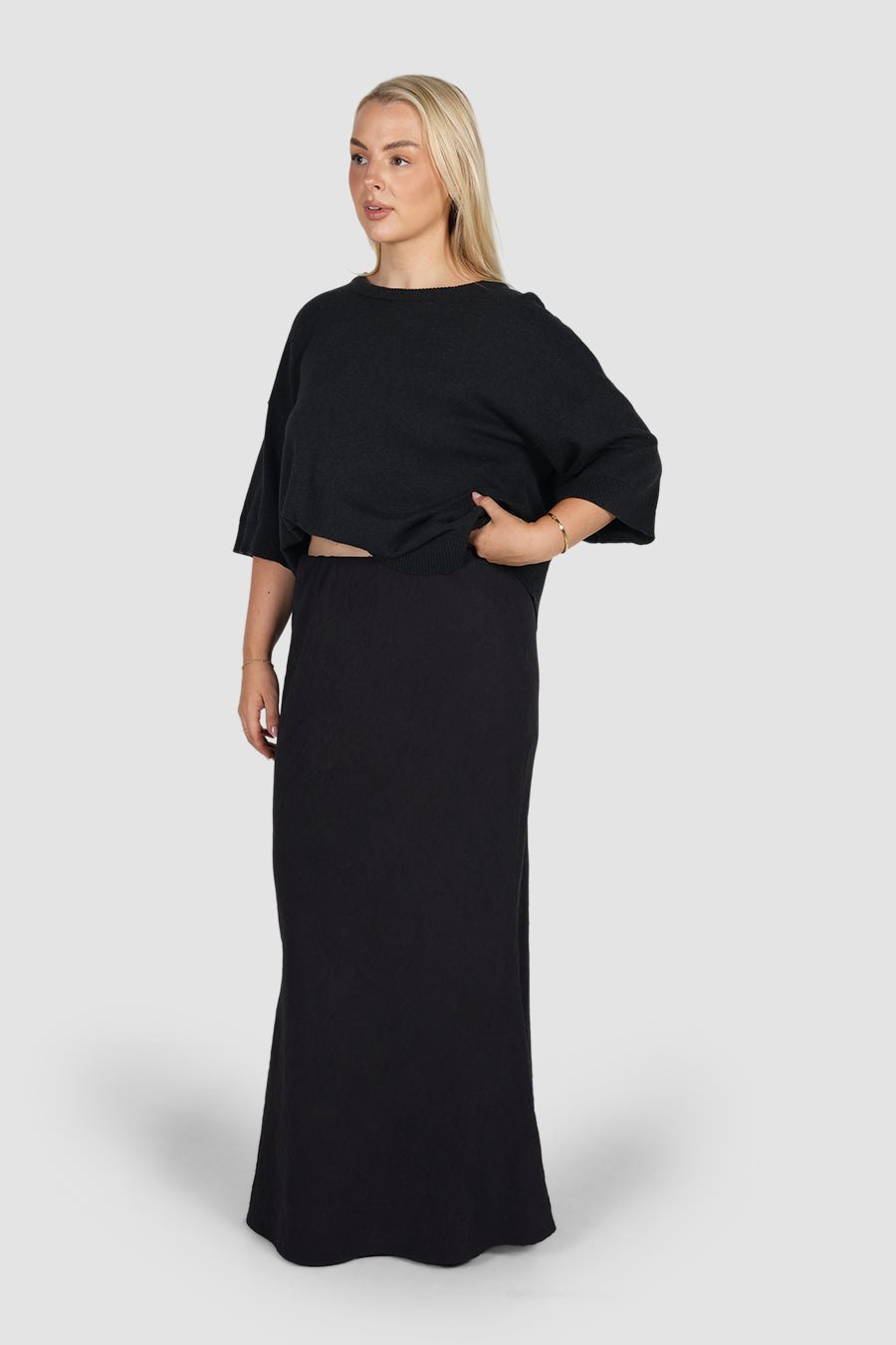 INDI SKIRT CHARCOAL - Fayt The Label