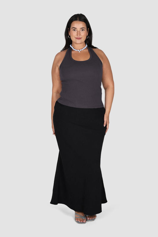 INDI SKIRT CHARCOAL - Fayt The Label