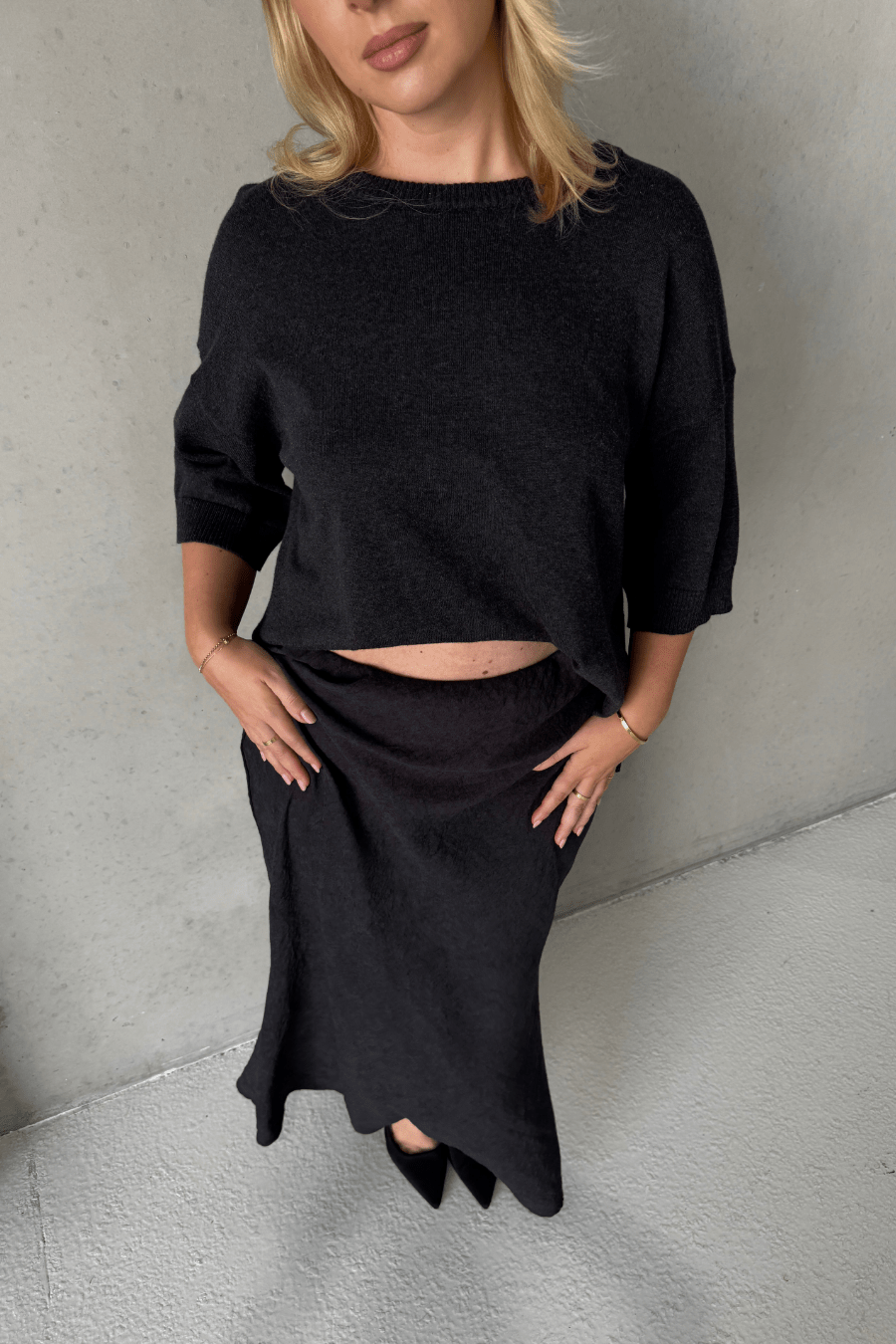INDI SKIRT CHARCOAL - Fayt The Label