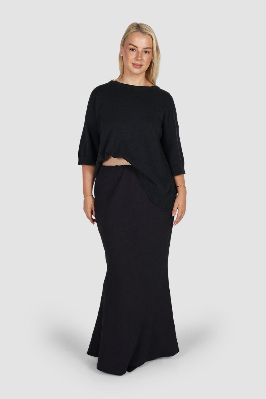 INDI SKIRT CHARCOAL - Fayt The Label