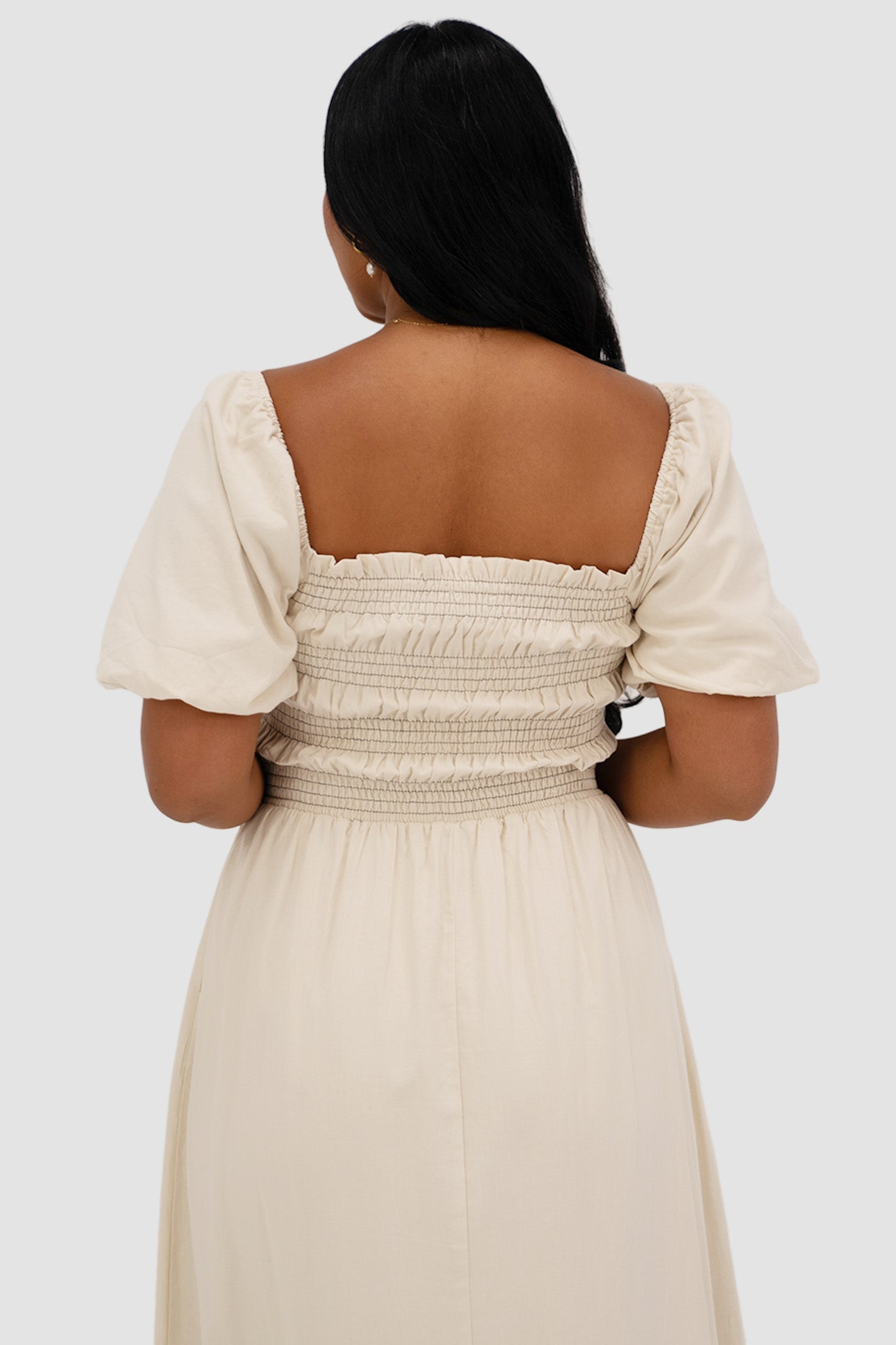 ISMAE MAXI DRESS NEUTRAL - Fayt The Label