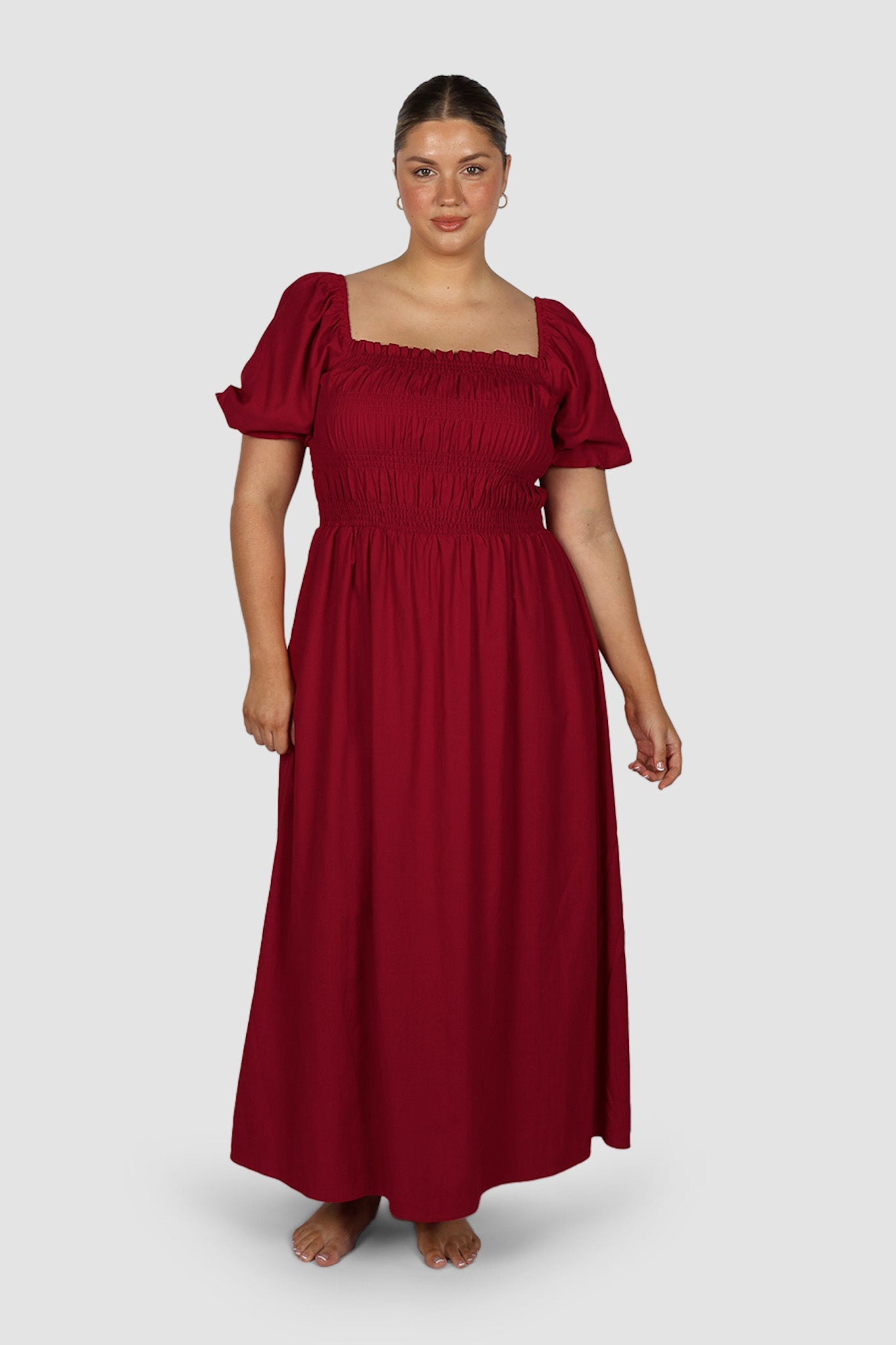 ISMAE MAXI DRESS RED - Fayt The Label