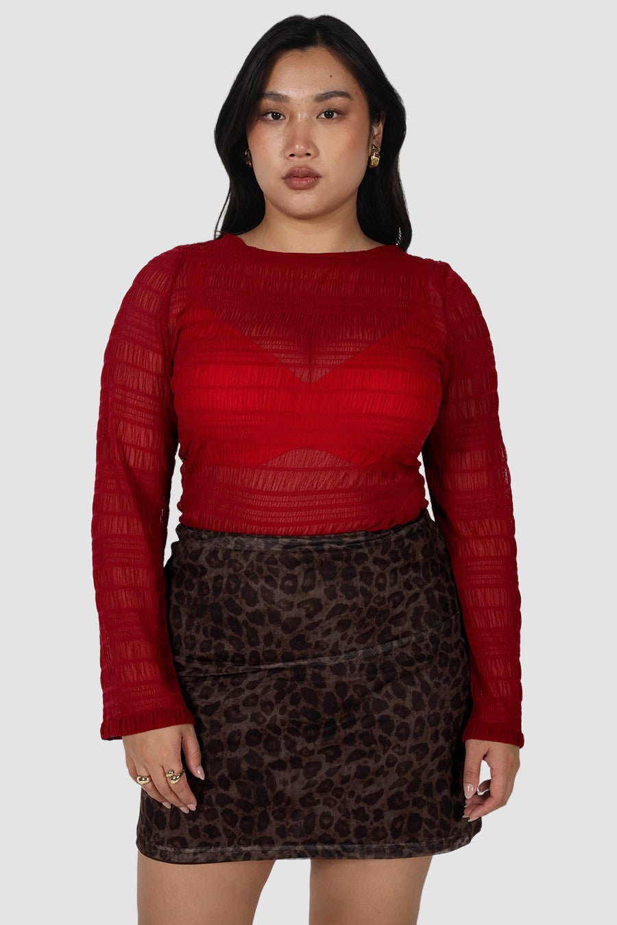 IVARA TOP DEEP RED - Fayt The Label