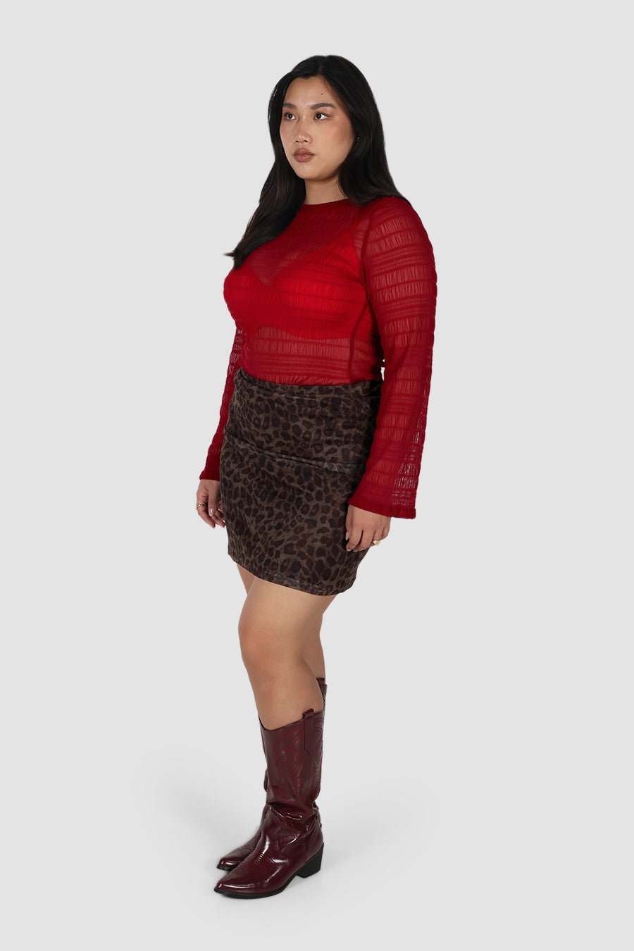 IVARA TOP DEEP RED - Fayt The Label