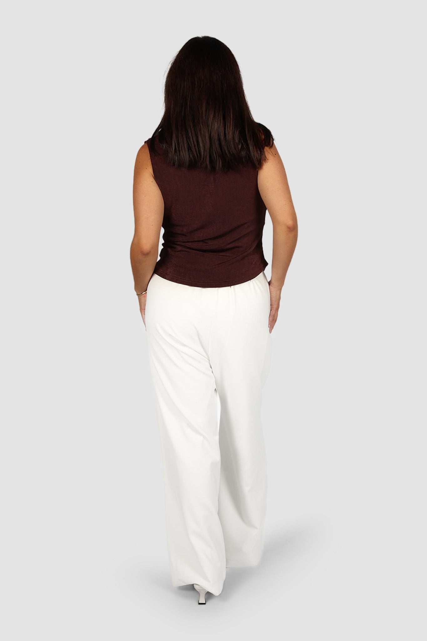 IVES COWL NECK TOP CHOC - Fayt The Label