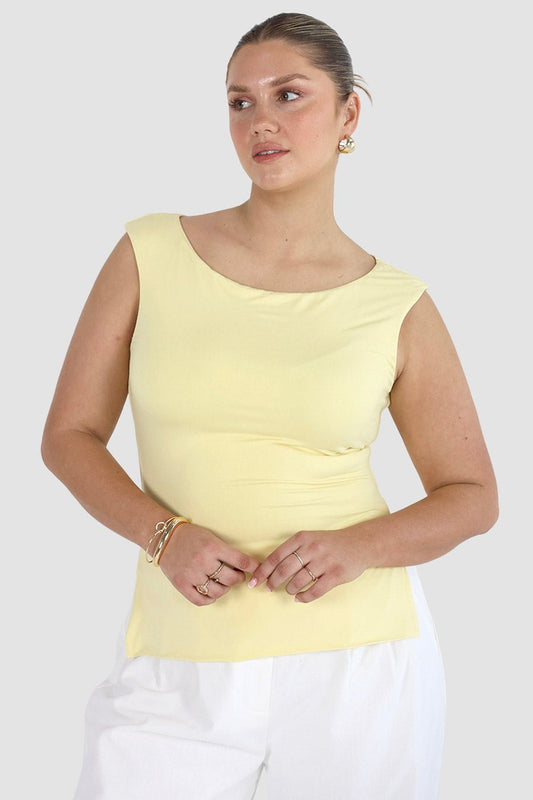 IVIE TOP BABY YELLOW - Fayt The Label