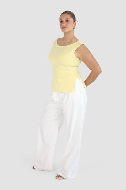 IVIE TOP BABY YELLOW - Fayt The Label